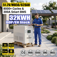 Batería Lifepo4 QSO Eu Stock 32Kwh 48V, Paquete de Baterías Todo en Uno, 4nrgy Pl Magazyn Energii 32Kw 30 32 Kwh KW 30Kwh 51.2V 628Ah, Batería de Litio AKKU