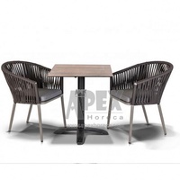 Chaise acuco tissée en corde, ensemble de bistrot, fauteuil de Table en verre, livraison gratuite