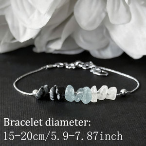 สร้อยข้อมือและสร้อยคอหินธรรมชาติ ดีไซน์ใหม่ปี 2026 พร้อมเชือกสีทองและสีเงิน  นำโชค  หมายถึงความหมายที่มีค่า  เครื่องประดับหินประจำวัน<span class=keywords><strong>เกิด</strong></span>สำหรับผู้หญิง - Product Image 2