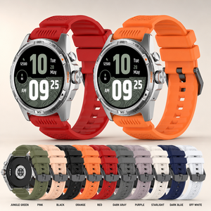 Cinturino Morbido in Silicone da 24mm per Ticwatch Atlas Pro 5 ed Enduro Armored, Dieci Colori con Fibbia a Perno - Product Image 1