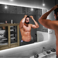 Hot Sale Hotel Wall Mounted Bath Smart Mirror Touch Screen Defogging Music Led Backlit Mirror Bathroom Vanity Mirror With Light