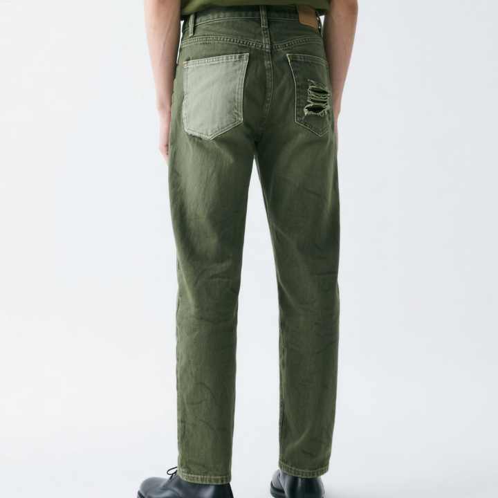 Repare Goods Denim Pleated Pant