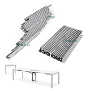 Telescopic Table Slide Mechanism Aluminum Alloy Section Heavy Duty Telescopic Folding Table Slide Extension Mechanism