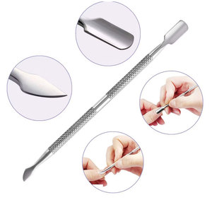 Top Trending Professional Grade Cuticle Pusher High Quality Stainless Steel Custom Made Logo <b>Nail</b> <b>Tools</b> Cuticle Pusher - Product Image 1