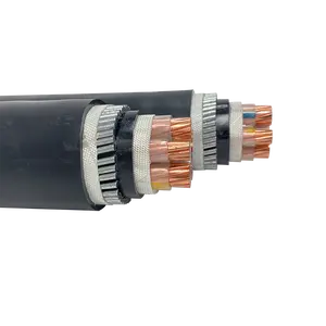 Wucai Xlpe Swa Pvc Kabel 5cx15mm2 25Sqm 500mm2 Koperdraad Strandde 3 Fase Ondergrondse Gepantserde Elektrische Kabel