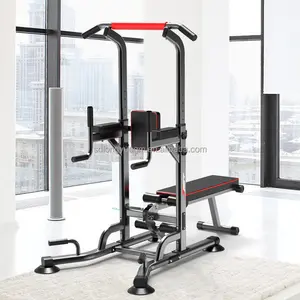 Thiết bị tập thể dục gia đình pull-up Dip Bar trạm thanh ngang đa chức năng điều chỉnh Push-Up song song thanh Squat giá