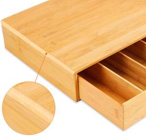 Organizzatore <span class=keywords><strong>a</strong></span> Due Livelli in Bambù per Capsule di Caffè e Utensili con Utilizzo Efficiente dello Spazio - Product Image 4