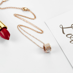 Bán Buôn 14K <span class=keywords><strong>Glod</strong></span> Mạ Thép Không Gỉ Vòng Vòng Vòng Cổ Hình Chữ O Chuỗi Không Thấm Nước Đồ Trang Sức Thời Trang Cho Phụ Nữ - Product Image 3