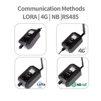 Capteur de débit d'air HVAC pour salle blanche 19000mAh LoRa/4G Précision de 1% ±500Pa Transmetteur de pression différentielle avec Modbus/Cloud