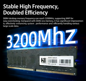 Mémoire de bureau Geestor DDR4 16 Go + 16 Go 3200 MHz avec fonction ECC pour montage DIY, module de jeu vidéo DDR4 - Product Image 3