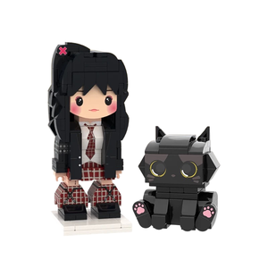 لبنات البناء والقطط والحيوانات الأليفة شكل صغير مجموعات كتل البناء نماذج ثلاثية الأبعاد مخصصة لعبة كهدية إبداعية - Product Image 1