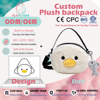 Sac à dos esthétique personnalisé en fausse fourrure Sherpa, en PVC et tissu de coton, rembourrage en mousse de caoutchouc, unisexe, ASTM F963, Halloween