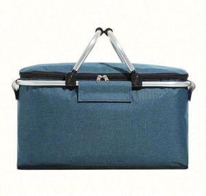 Panier de pique-nique isotherme pliable personnalisé avec logo 2024, sac de transport pour aliments et boissons, sac isotherme - Product Image 1