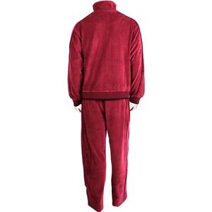 Ensemble de survêtement en velours personnalisé pour homme – Survêtement sport en velours à manches longues pour homme - Product Image 2