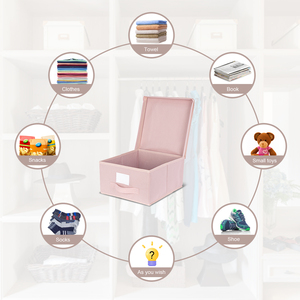 Customized High Quality Household <strong>Storage</strong> <strong>Box</strong> <strong>with</strong> <strong>Lid</strong> Collapsible <strong>Storage</strong> <strong>Box</strong> for Living Room, Wardrobe Cloth, Toy Organization - Product Image 5
