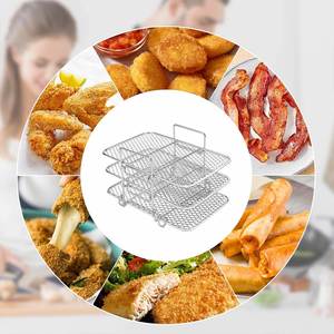 304 Stainless Steel Food-grade Multi-layer Food Dehydrator Display Storage Rack for Air Fryer <b>Accessories</b> - Product Image 6