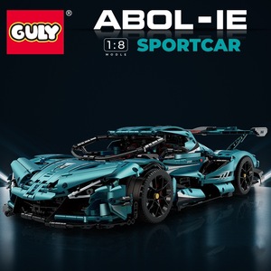 Kit de Construcción de Modelo de Auto Deportivo Guli 10612 Apollo, Plástico, Más de 800 Piezas, Funciona con Batería Eléctrica, Compatible con Ladrillos - Product Image 2