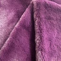 Tissu en fausse fourrure de lapin 100% polyester utilisé pour les jouets et les oreillers