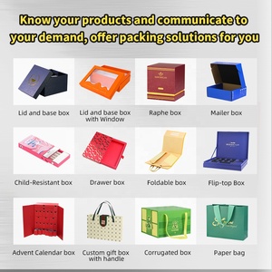 บรรจุภัณฑ์พิมพ์โลโก้ที่กําหนดเองหรูหราปรับแต่งกระดาษแข็งบรรจุภัณฑ์กระดาษกล่องของขวัญกล่องบานเลื่อนพร้อมหน้าต่างใส - Product Image 6