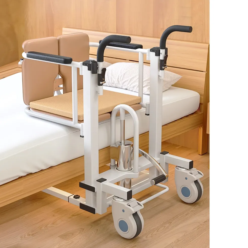 trending products 2023 new arrivals medical care potty chair hydraulic lift with dining table