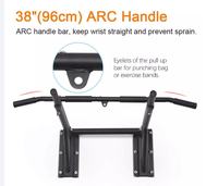 Barre de traction extensible à largeur réglable avec poignées de confort pour la salle de sport à domicile