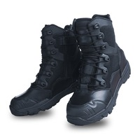 Bottes de combat ultra-légères pour hommes Chaussures de randonnée en plein air en cuir imperméable Chaussures de cross-country Bottes tactiques du désert