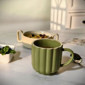 Modern Custom-Made Stoneware <b>Ceramic</b> <b>Mug</b> Flower Shaped Eco-friendly Minimalist Design Food Safe Dishwasher Microwave Safe - Product Image 2