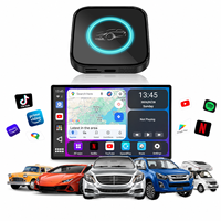 PlayAiBox Android 15 Boîtier CarPlay sans fil Qualcomm 6115 4+32 Go pour YouTube/Netflix, prend en charge l'écran partagé et la mise en miroir