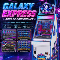 Machine de jeu d'arcade originale à pousser les pièces, prix d'usine, connectivité illimitée, version anglaise, machine à pousser les pièces avec bonus FEC