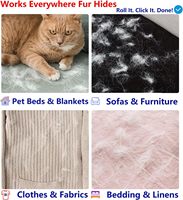 Éliminateur de poils d'animaux écologique |   Rouleau anti-peluche réutilisable pour meubles, vêtements et literie |   Outil de retrait des poils portable et facile à nettoyer