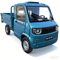 Camionnette électrique certifiée EEC à 4 roues et 2 portes, un mini-camion adapté à l'agriculture et à l'usage domestique