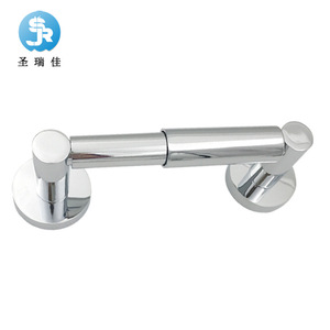 Porte-papier toilette télescopique Saint Ruijia 220 mm en alliage de zinc chromé, fixation murale, accessoire de salle de bain - Product Image 5