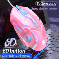 Souris de jeu mécanique 6D G5 3200DPI, silencieuse optique pour PC, ordinateur, USB, filaire