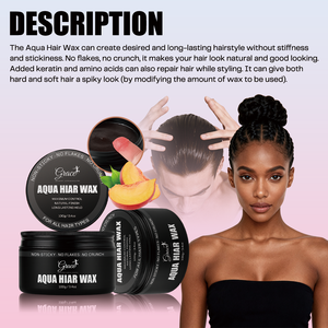Gel Fijador para el Cabello con Aroma a Melocotón de 100 g, Marca Privada al por Mayor, Fijación Fuerte, Pomada Antiencrespamiento, Bálsamo para Peinar, Cera para el Cabello - Product Image 2