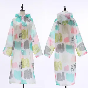 Factory Direct Sales waterproof one-size-fits-all EVA cute raincoats for women