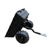 Remorque de vélo de ferme de jardin extérieur de haute qualité, remorque de moto de pelouse et de vtt, remorque de chariot de décharge utilitaire