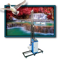Impresora de pared UV 2024, máquina de impresión de pared, Mural automático, impresora Vertical, material ilimitado, pintura de vidrio de pared
