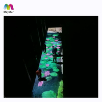 Jeu magique Mayeter Sol extérieur Projection interactive pour enfants Cartographie 3D avec système logiciel Projecteur de projection