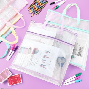 Bolsas de Proyecto de Costura de PVC de 16x16 Pulgadas con Asa, Almacenamiento de Manualidades para Acolchadores, Tejedores, Hilos de Coser, Agujas de Bordar, Bolsa de Proyecto Transparente - Product Image 4