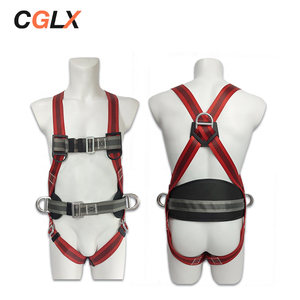 Ceintures <span class=keywords><strong>de</strong></span> sécurité complètes CGLX avec longe à crochet unique, équipement <span class=keywords><strong>de</strong></span> protection contre les chutes à 5 points, harnais <span class=keywords><strong>de</strong></span> sécurité rouge pour les télécommunications - Product Image 1