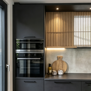 CBMmart Hot Selling Matt Dark Grey <strong>Kitchen</strong> Cabinet Built In Oven Open Storage Custom <strong>Kitchen</strong> Island Cabinet - Product Image 6