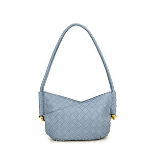 Bolso de Mano Elegante para Mujer, Tendencia de Moda Verano 2025, Marca BV, con Correa para la Muñeca, Cierre de Piel Vacuna, Correa Única, Cuero Genuino - Product Image 3