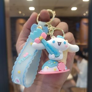 Lindo Llavero de PVC de Dibujos Animados Sanli'ou, Creativo Amuleto para Bolsa con Muñecas <span class=keywords><strong>Kuromi</strong></span> y <span class=keywords><strong>Melody</strong></span>, Pequeño Regalo - Product Image 3