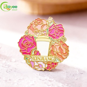Color OEM Logo <b>Badge</b> Promotional Corporate Gifts Custom Tourist Souvenir Refrigerator Brooches - Product Image 1