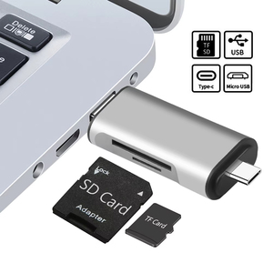 Lector de tarjetas USB 3,0 <span class=keywords><strong>Micro</strong></span> USB tipo C, adaptador OTG de transmisión de alta velocidad, lector de tarjetas <span class=keywords><strong>Micro</strong></span> <span class=keywords><strong>HC</strong></span> <span class=keywords><strong>SD</strong></span> TF para tabletas, portátiles y teléfonos - Product Image 3