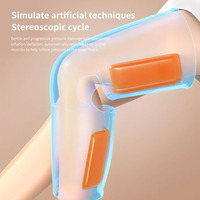 Masseur de jambes sans fil rechargeable avec chaleur et compression, coussin chauffant pour les jambes, pour soulager la douleur au genou, à la cuisse et au mollet
