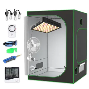 Système <span class=keywords><strong>d</strong></span>'hydroponie commercial complet pour légumes, boîte de culture personnalisée 600D, <span class=keywords><strong>serre</strong></span> intérieure, 24x24x48 pouces, design moderne - Product Image 1