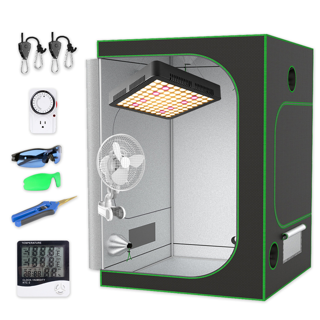 Modern Design Commercial Hydroponics System Complete Vegetable Custom 600D Indoor Greenhouse 24x24x48 Inch Grow Box