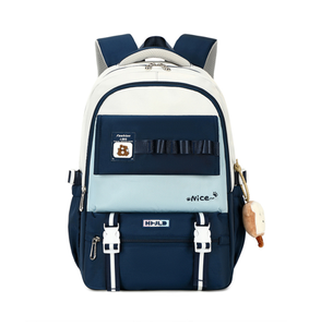 Il nuovo zaino alla moda presenta uno zaino in Nylon semplice e ad alta capacità per ragazze della scuola media e <span class=keywords><strong>del</strong></span> College - Product Image 4