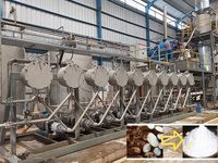 Voedselveilige aardappelzetmeelverwerkingsmachines geschikt voor aardappel-/zoete aardappelverwerkingsapparatuur voor de productie van zetmeel